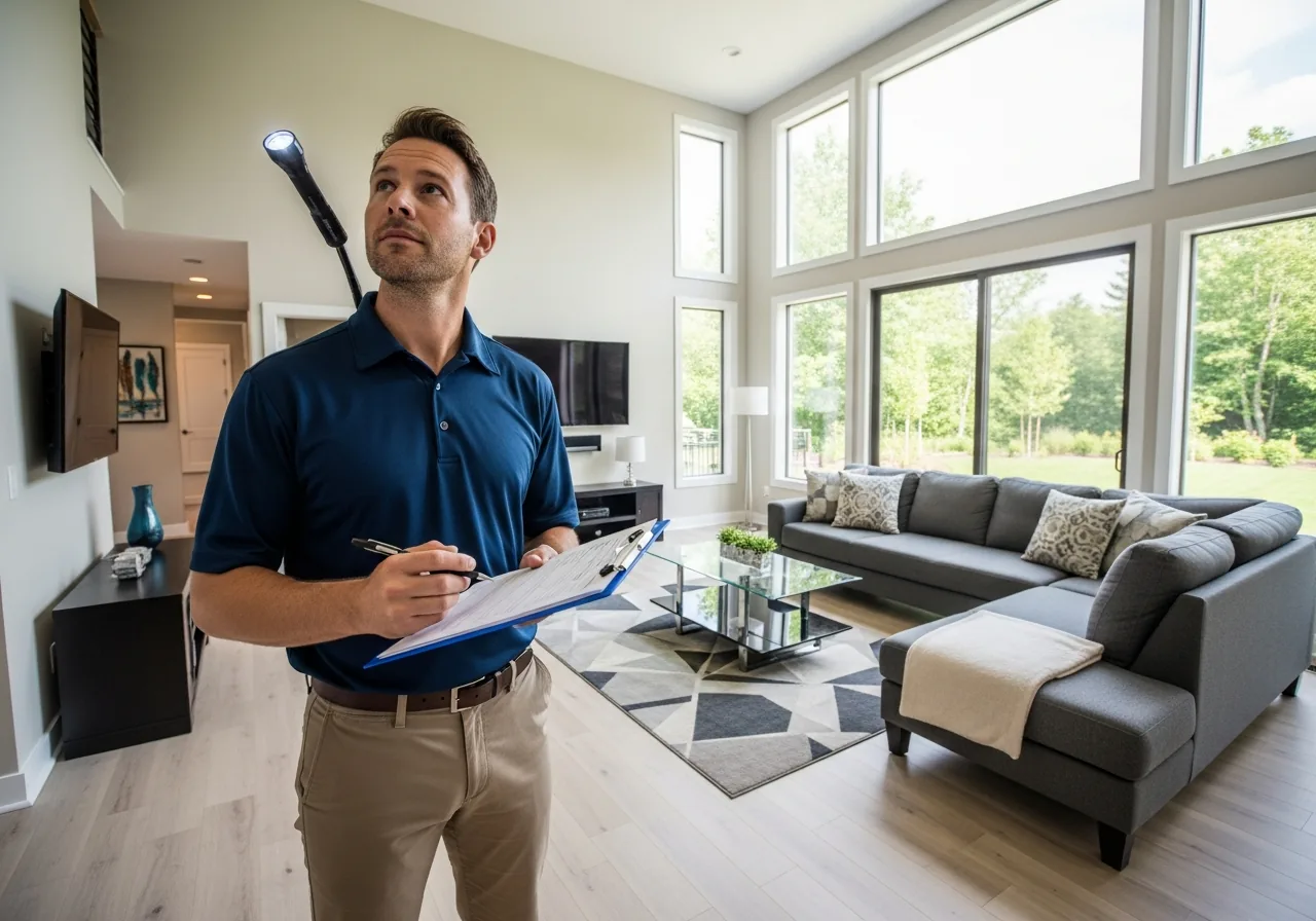 Comprehensive home and mold inspection in progress
