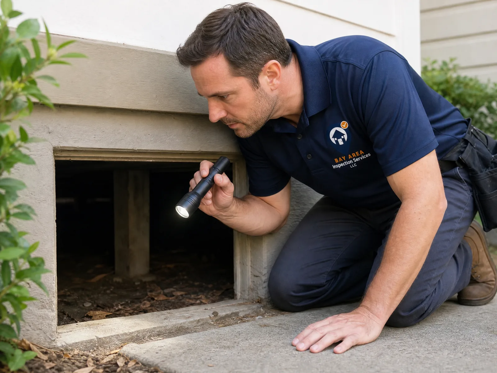 Home inspector reviewing a property checklist