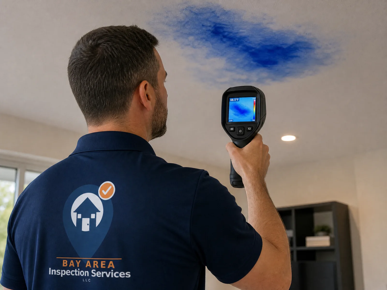 Thermal camera used during a mold inspection